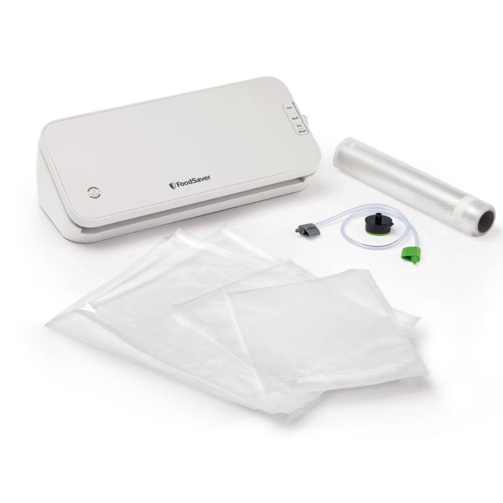 FoodSaver Select Vacuum Sealer with Bags and Roll Oatmilk VS2120